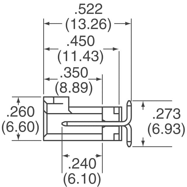740990012 Molex  Embases à broches mâles